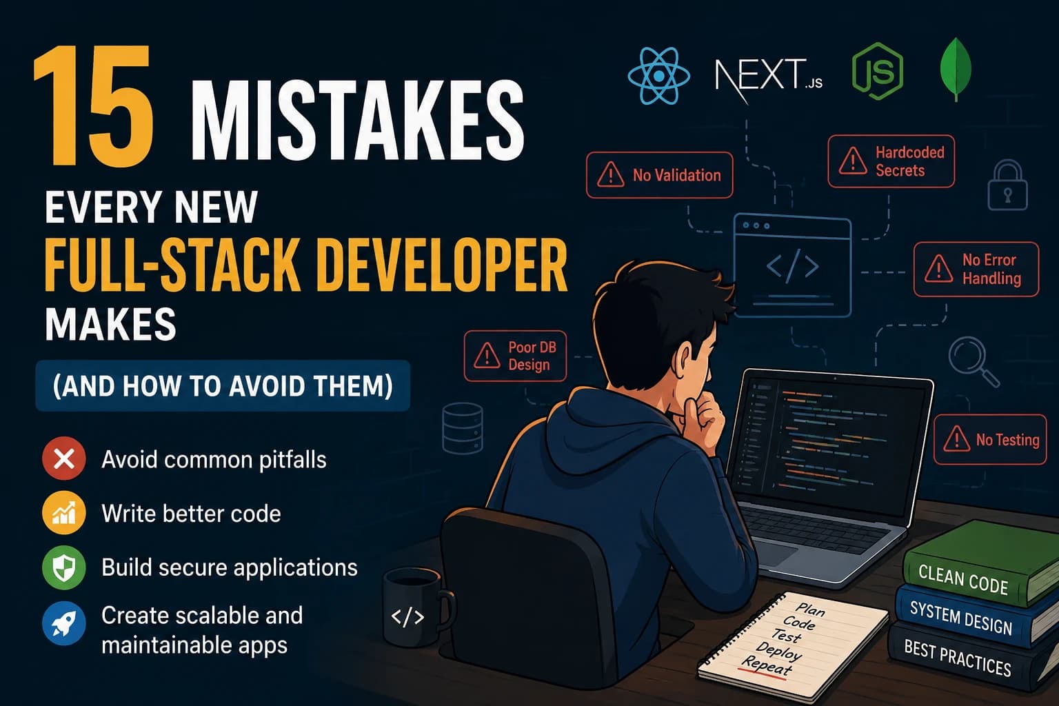15 Mistakes Every New Full-Stack Developer Makes